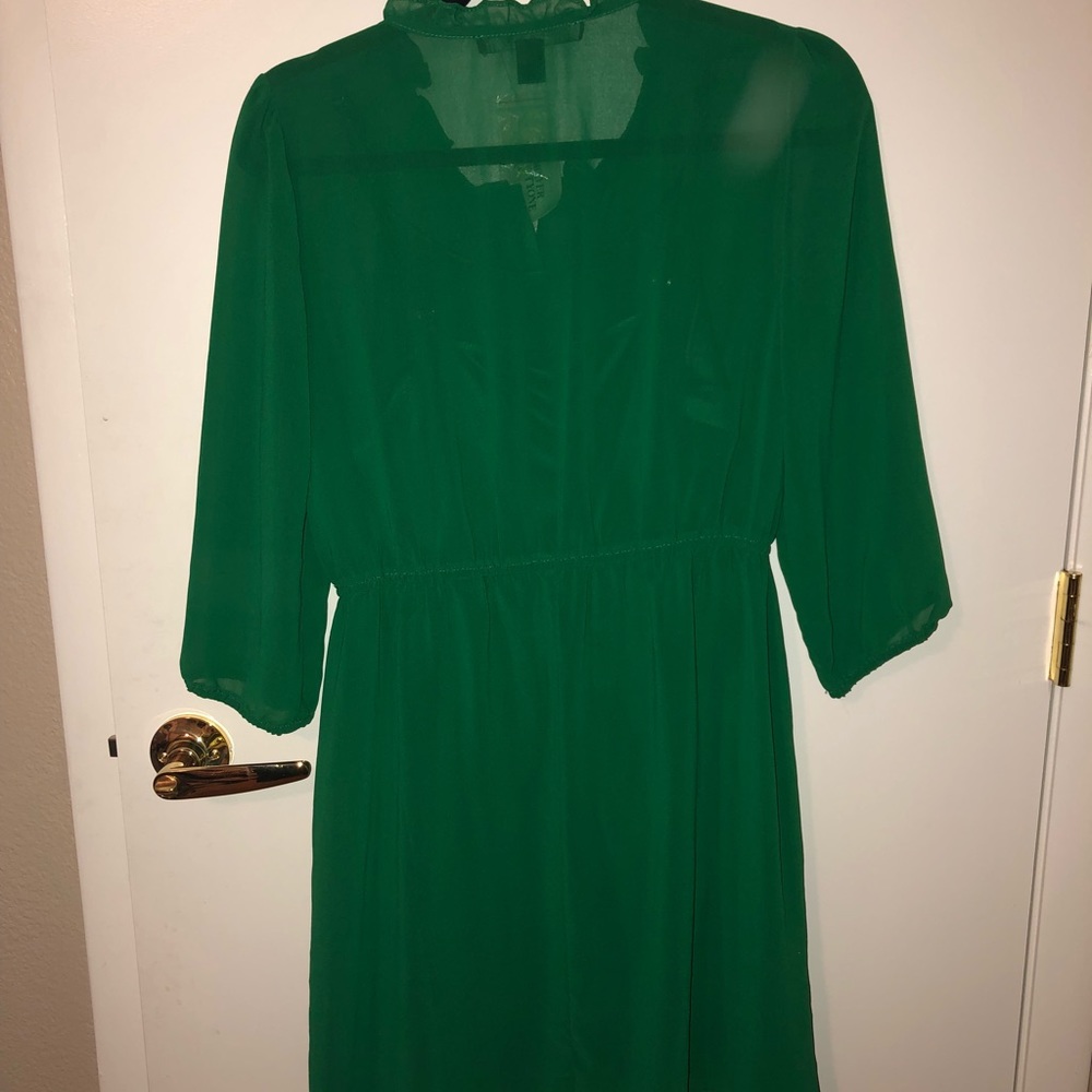 Emerald Green Long Sleeve Dress